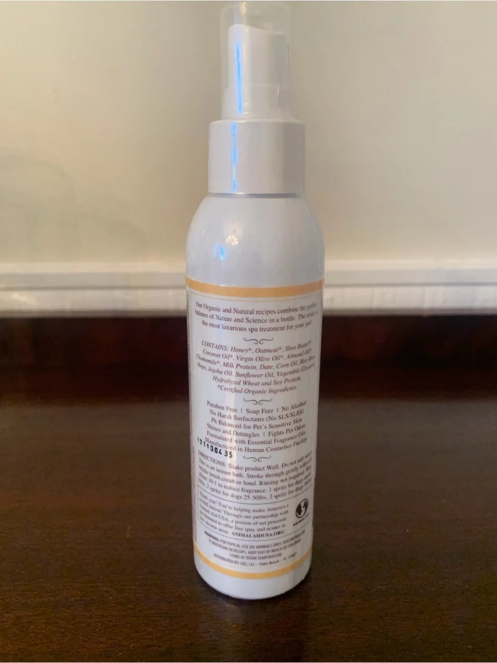 Bath Spritz for Dogs - White